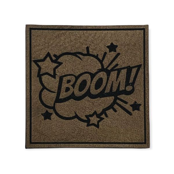 Kunstleder Patch Boom Comic