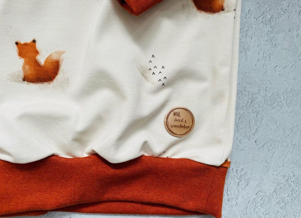 Kunstleder Patch mit wild frech & wunderbar
