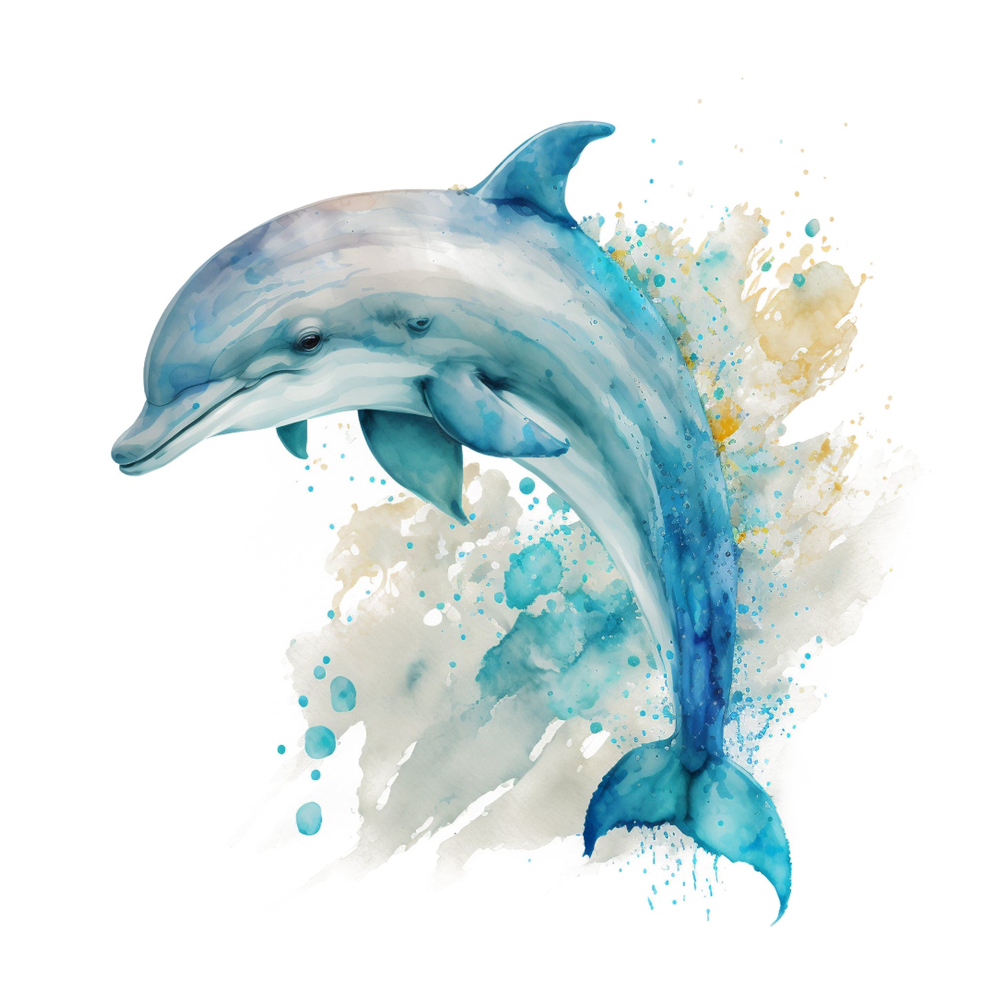Bügelbild Delfin