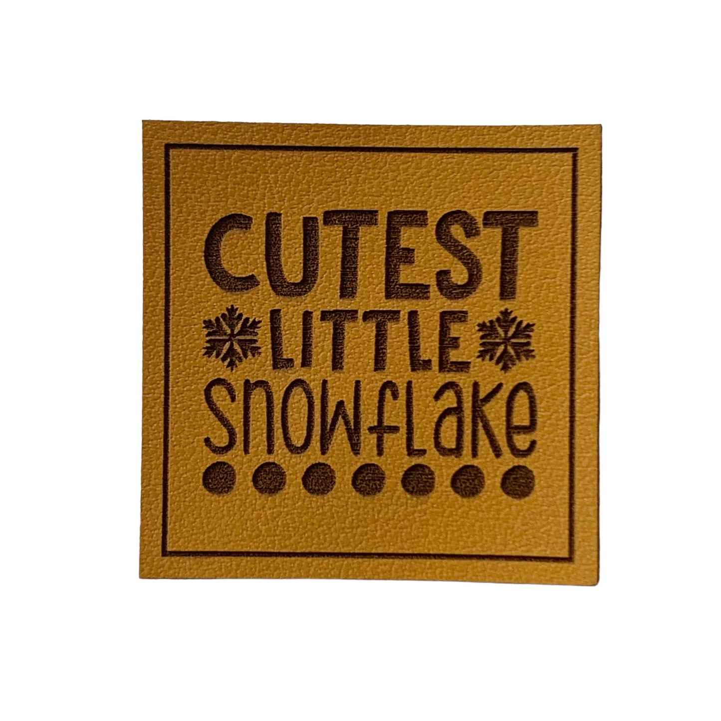 Kunstleder Patch Cuttest little Snowflake