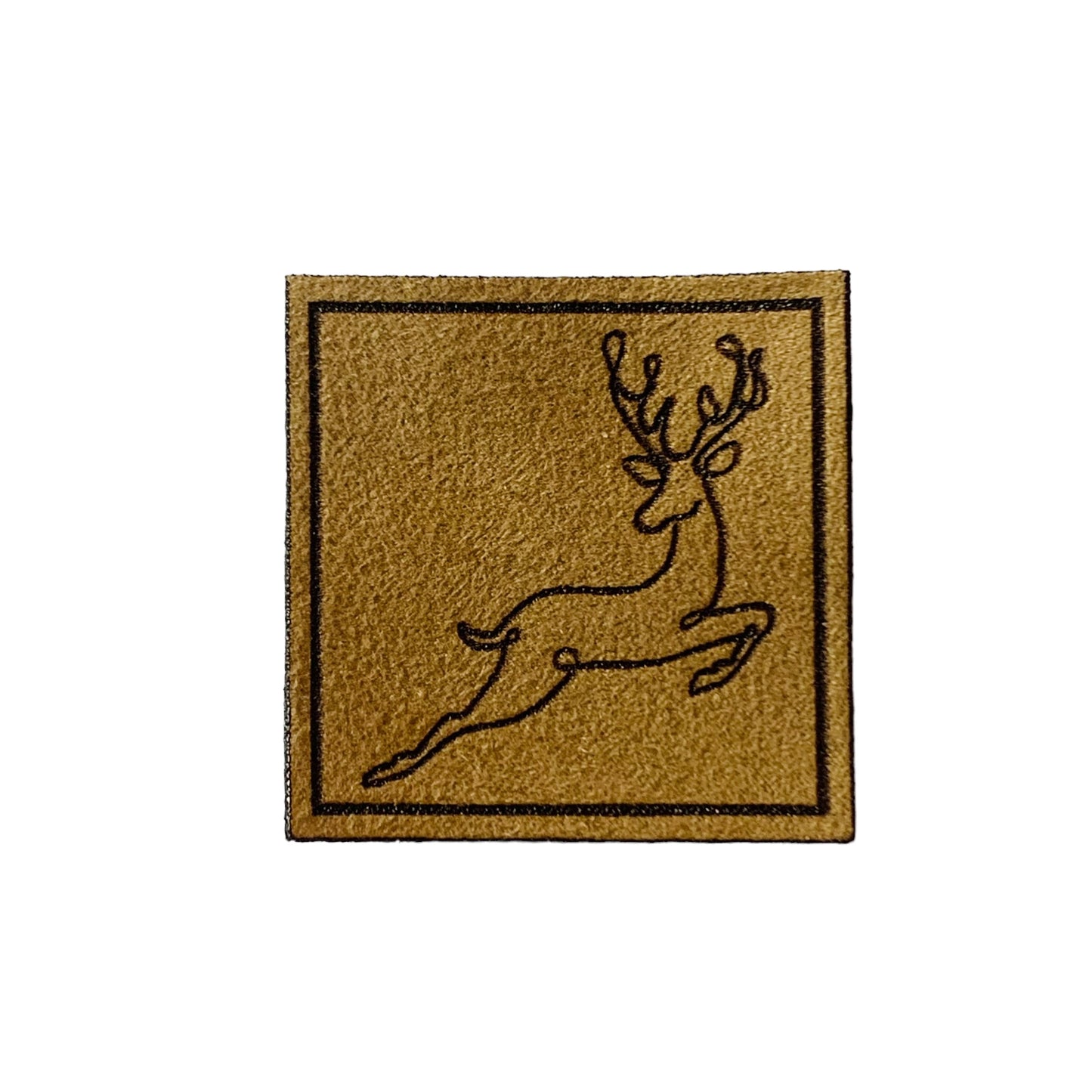 Kunstleder Patch Hirsch