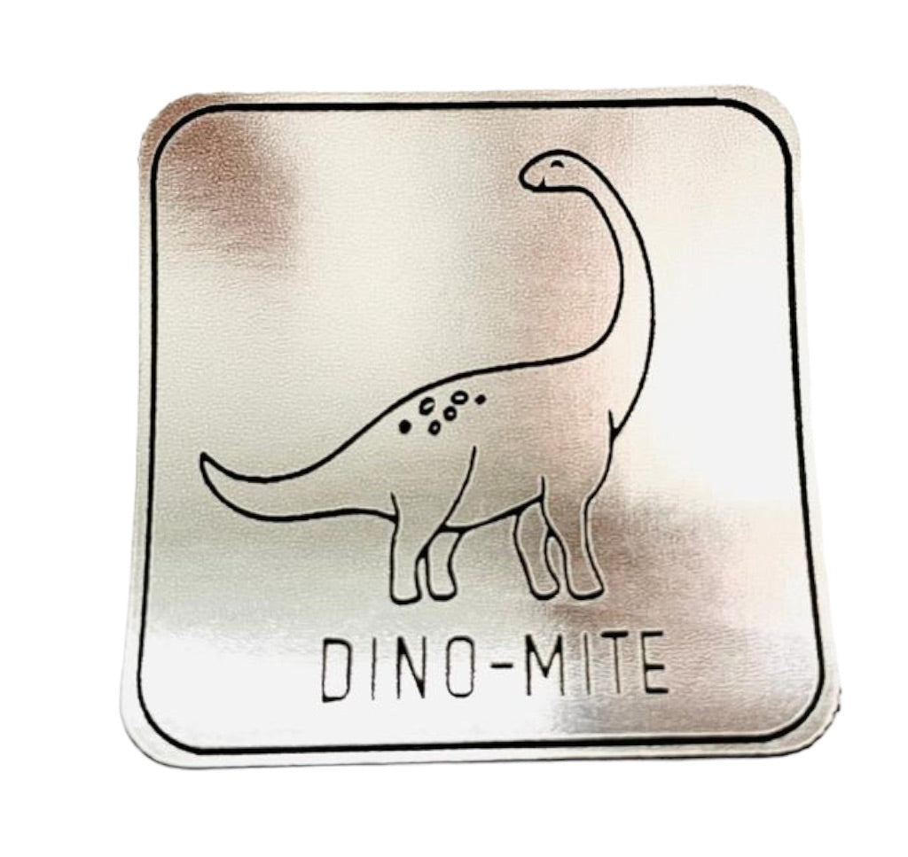 Kunstleder Patch Dino-Mite