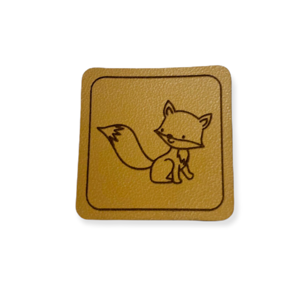Kunstleder Patch Fuchs