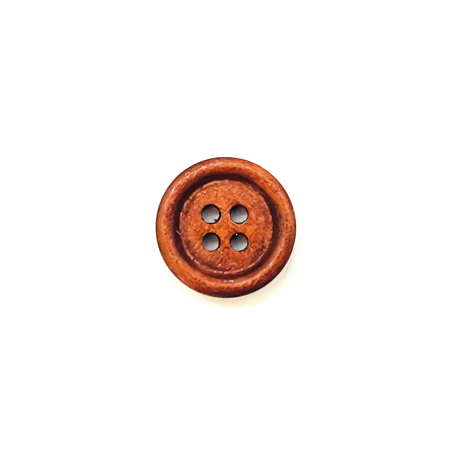 Holzknopf braun 15 mm