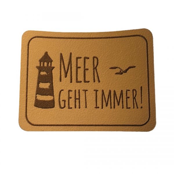 Kunstleder Patch mit Meer geht immer