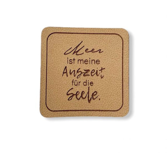 Kunstleder Patch Meer ist meine Auszeit für die Seele