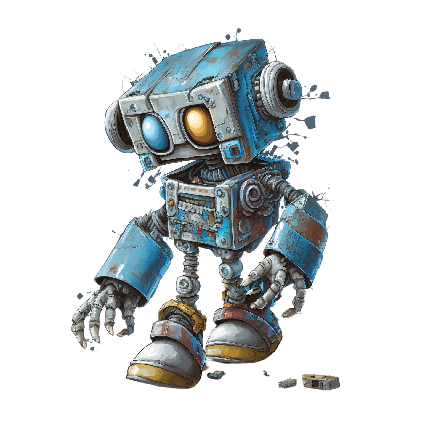 Bügelbild Roboter 1