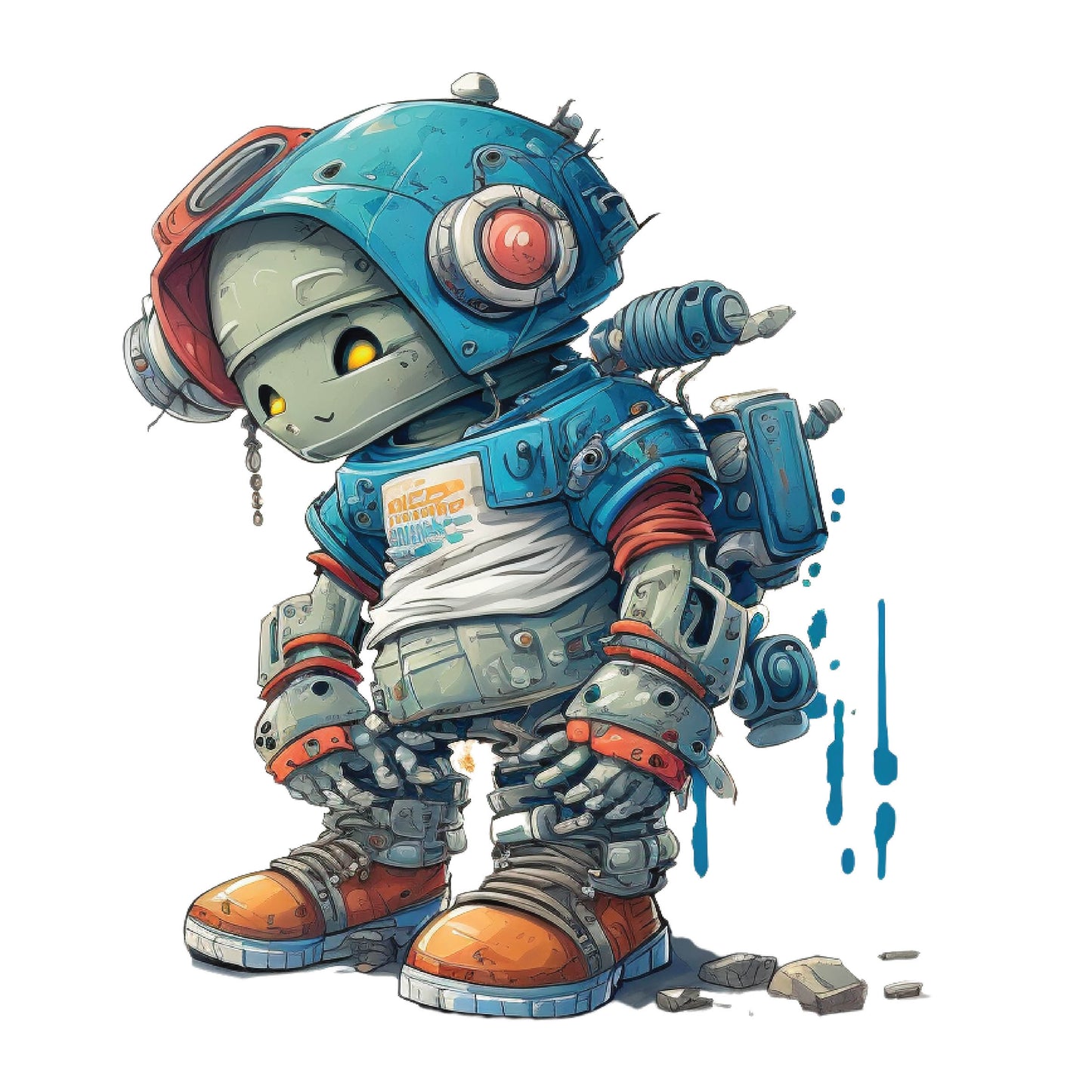 Bügelbild Roboter 2