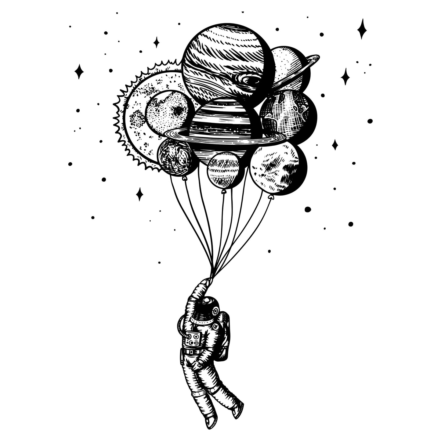 Bügelbild Astronaut