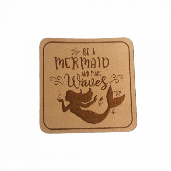 Kunstleder Patch mit Be a mermaid