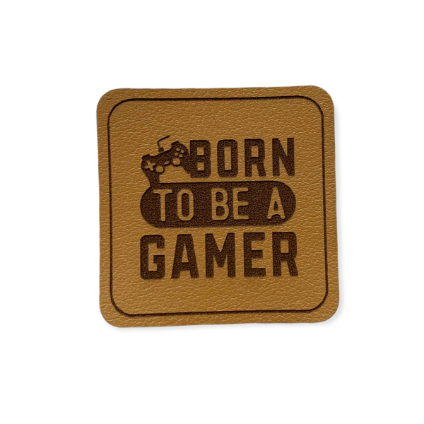Kunstleder Patch Born to be a gamer