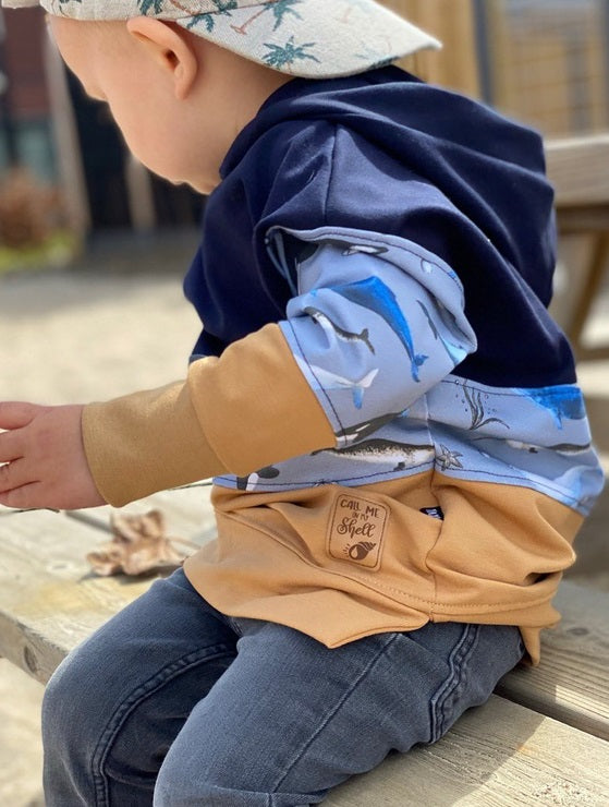 Kunstleder Patch mit Call me on my shell