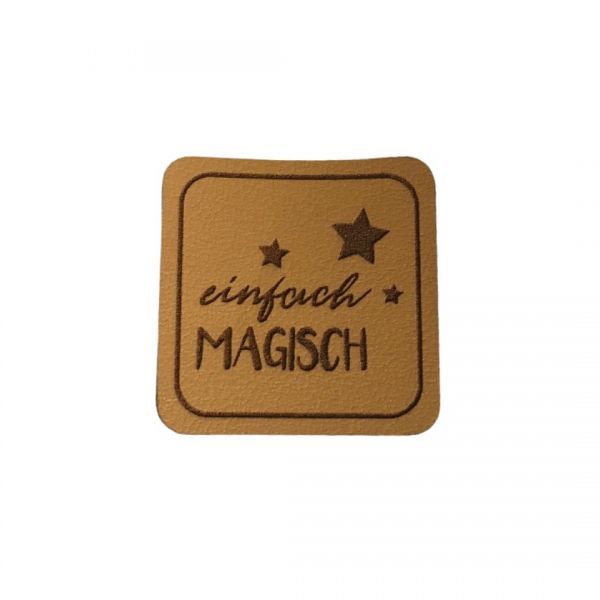 Kunstleder Patch mit einfach magisch