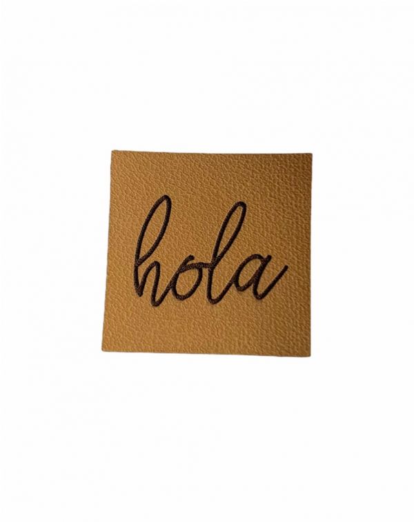 Kunstleder Patch mit hola