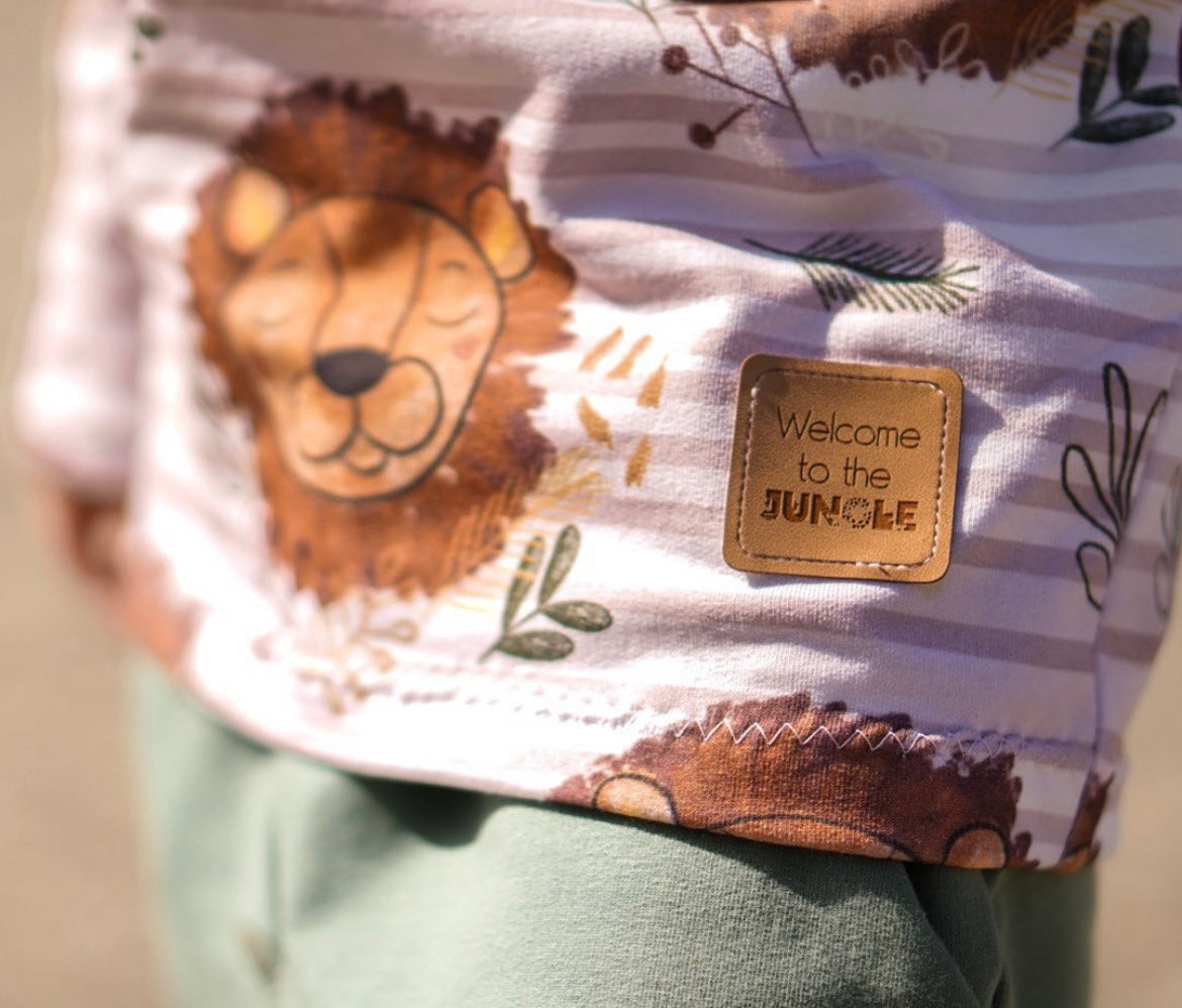 Kunstleder Patch mit Welcome to the Jungle