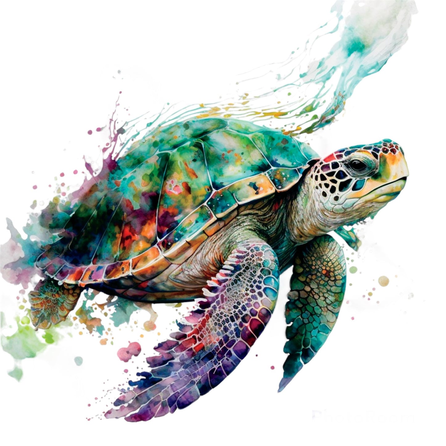 Bügelbild Schildkröte 1