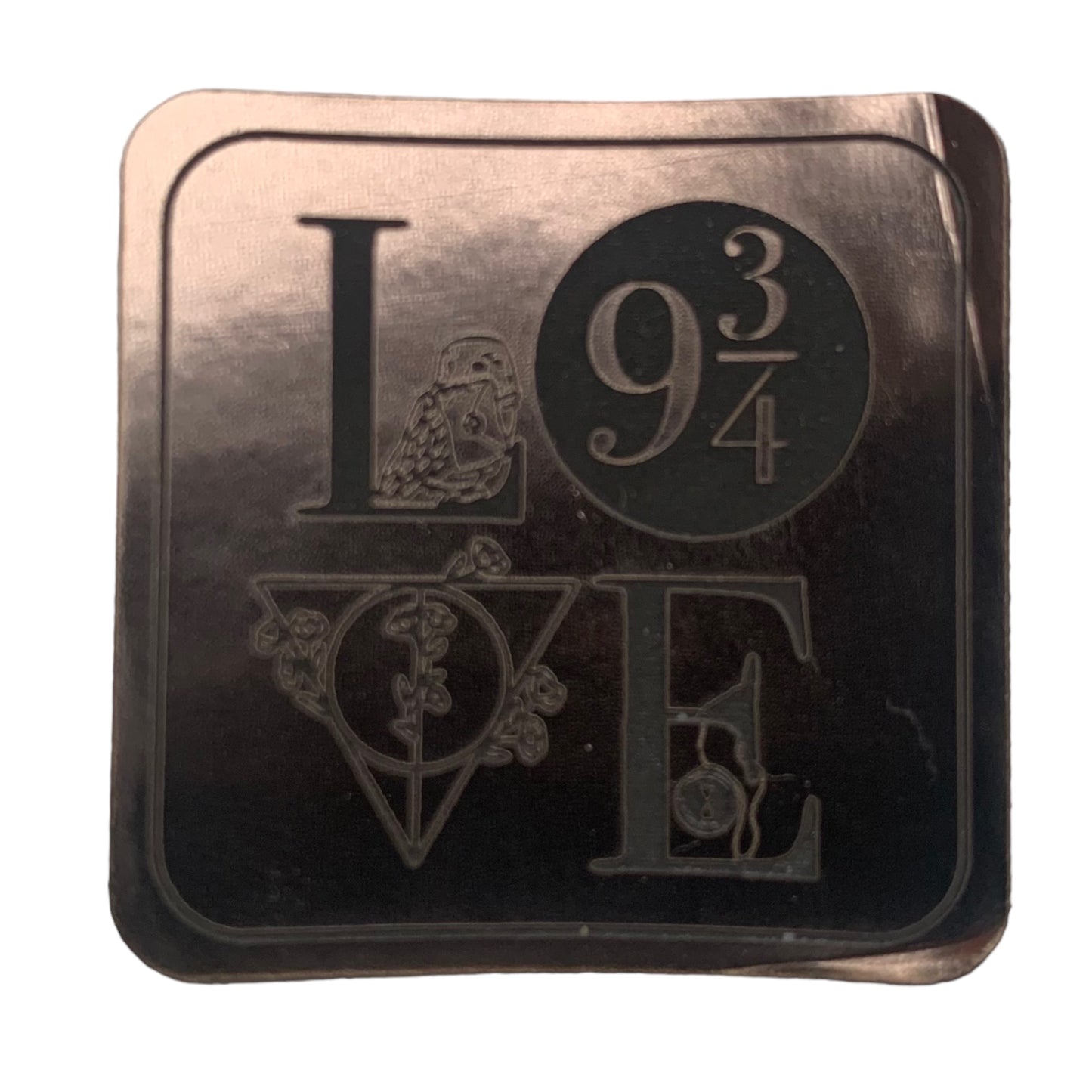 Kunstleder Patch LOVE Magische Schule Glanz