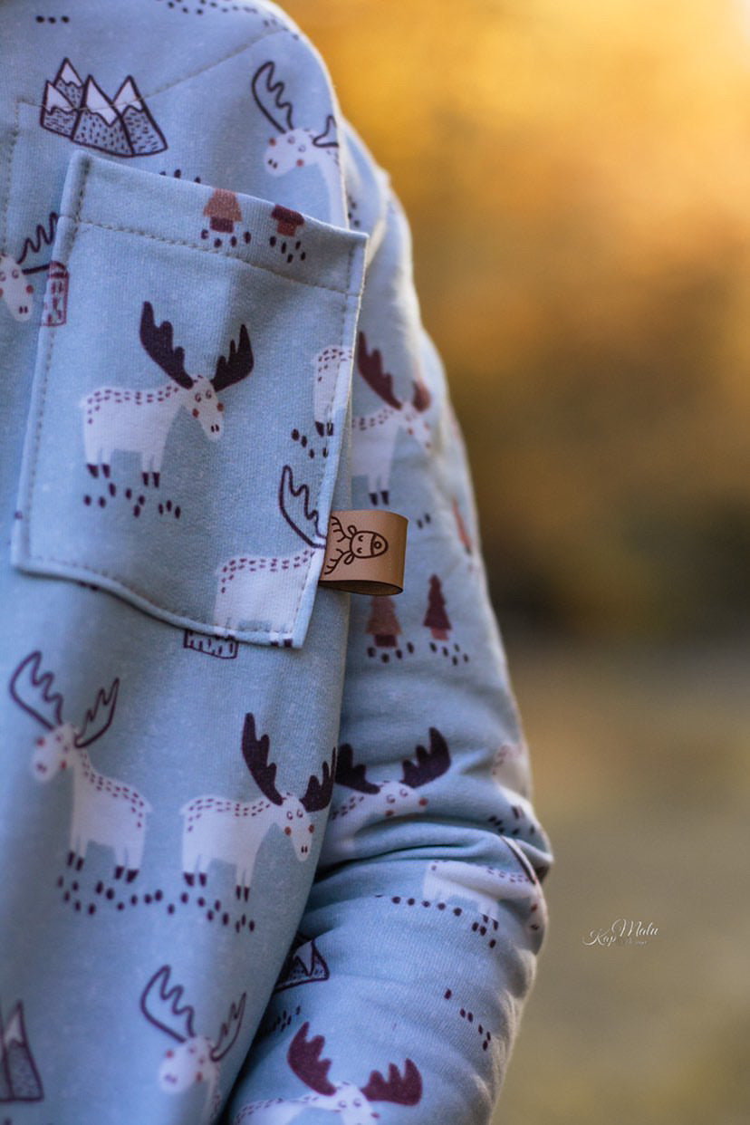 Kunstleder Patch Rentier
