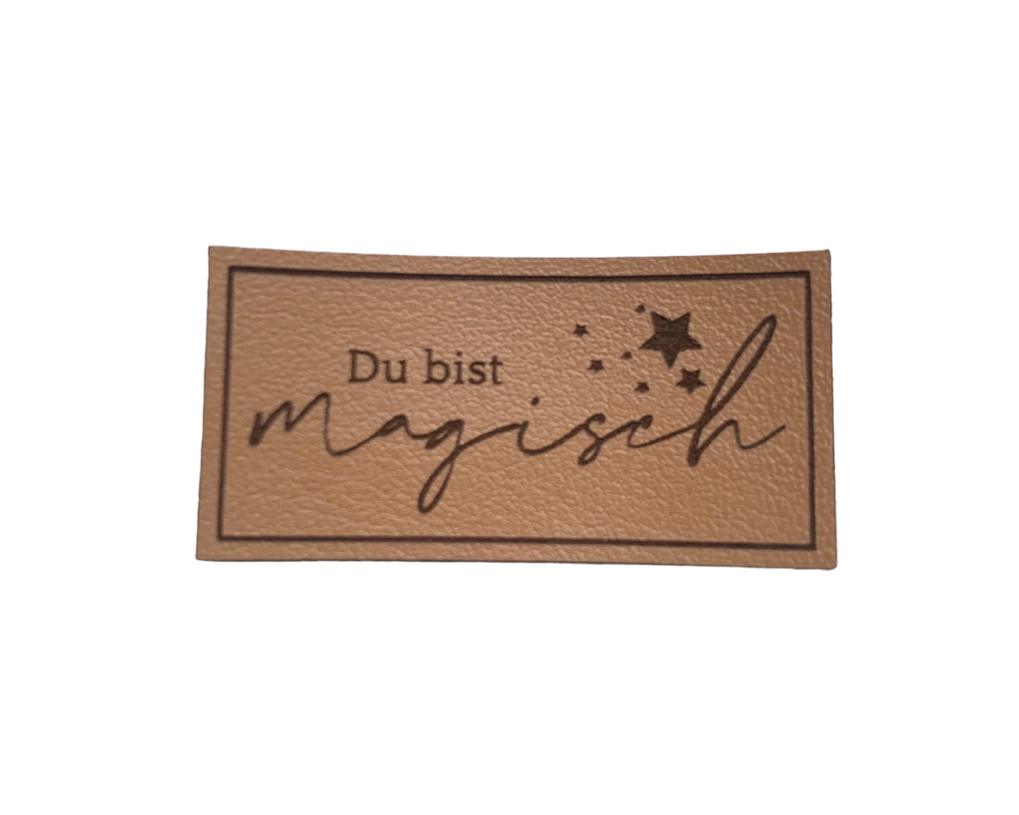 Kunstleder Patch Du bist magisch