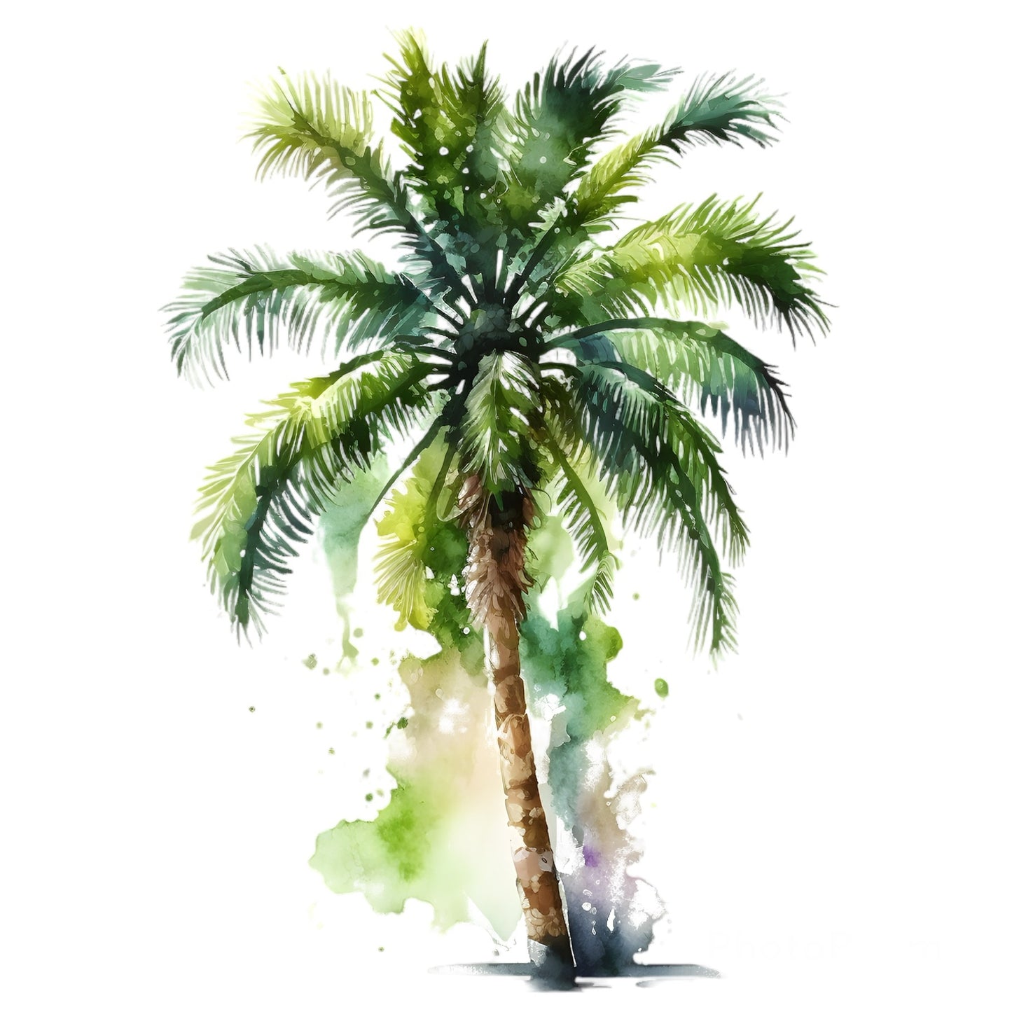 Bügelbild Palme
