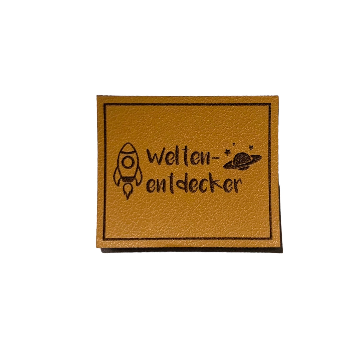 Kunstleder Patch Weltenentdecker