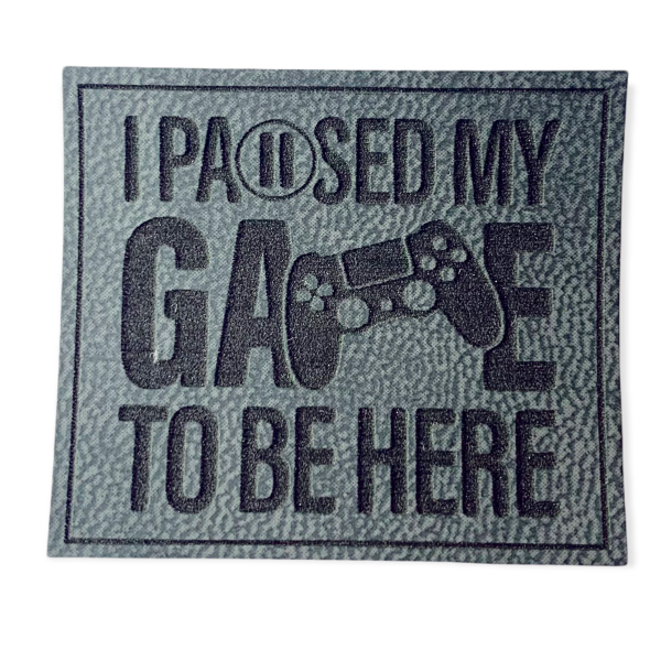 Kunstleder Patch I paused my game to be here