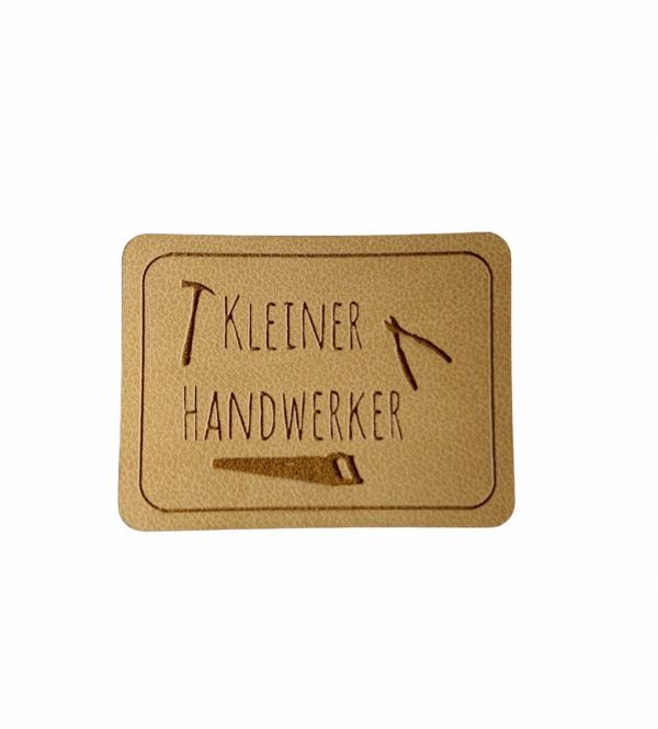 Kunstleder Patch mit Kleiner Handwerker