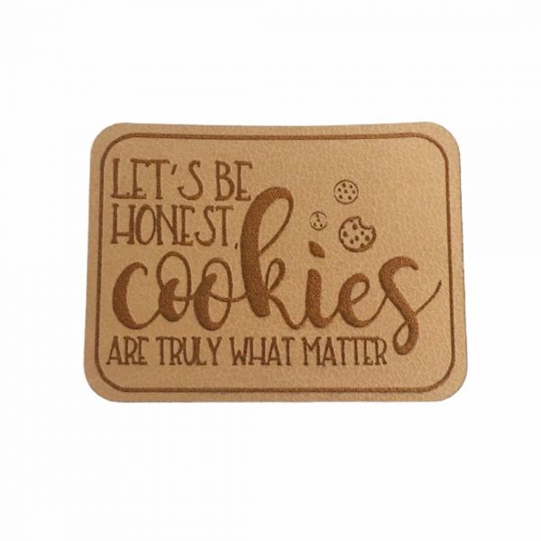 Kunstleder Patch mit Cookies are what matters