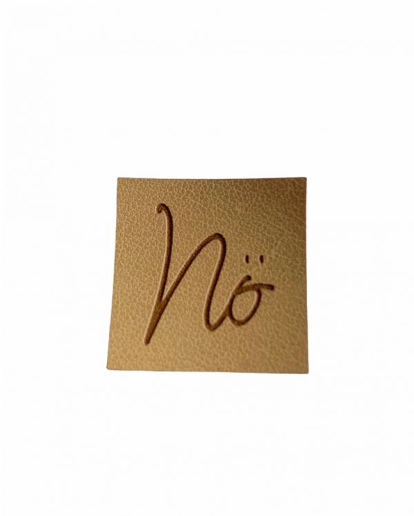 Kunstleder Patch mit Nö