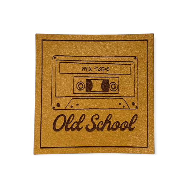Kunstleder Patch old school mixtape