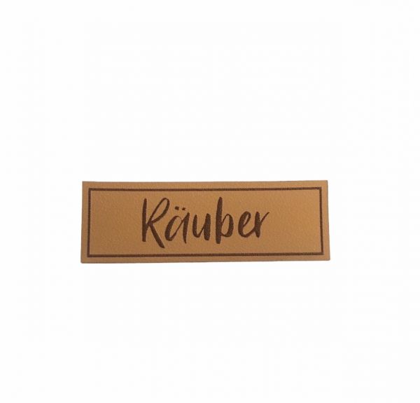 Kunstleder Patch mit Räuber