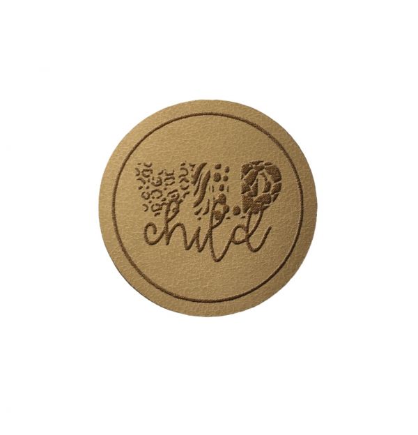 Kunstleder Patch mit Wild Child