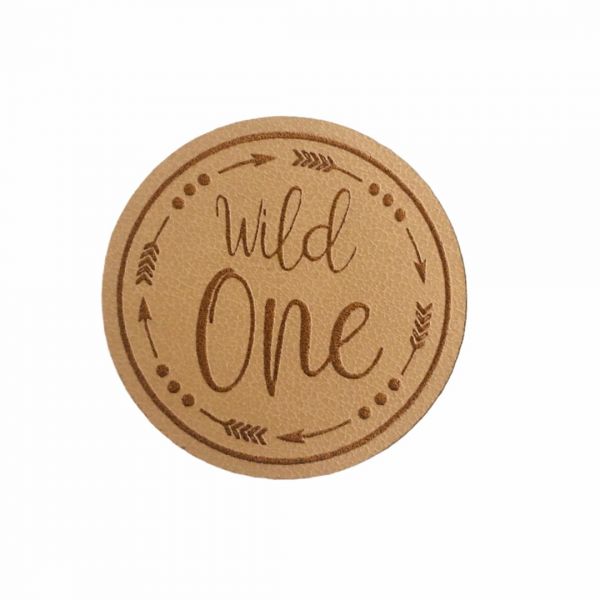 Kunstleder Patch mit Wild One