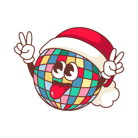 Bügelbild Christmas Disko
