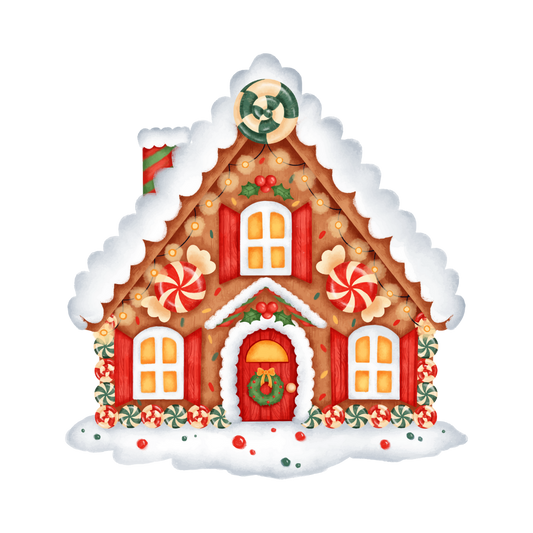 Bügelbild Lebkuchenhaus