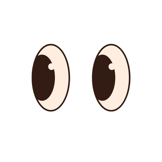 Bügelbild Augen