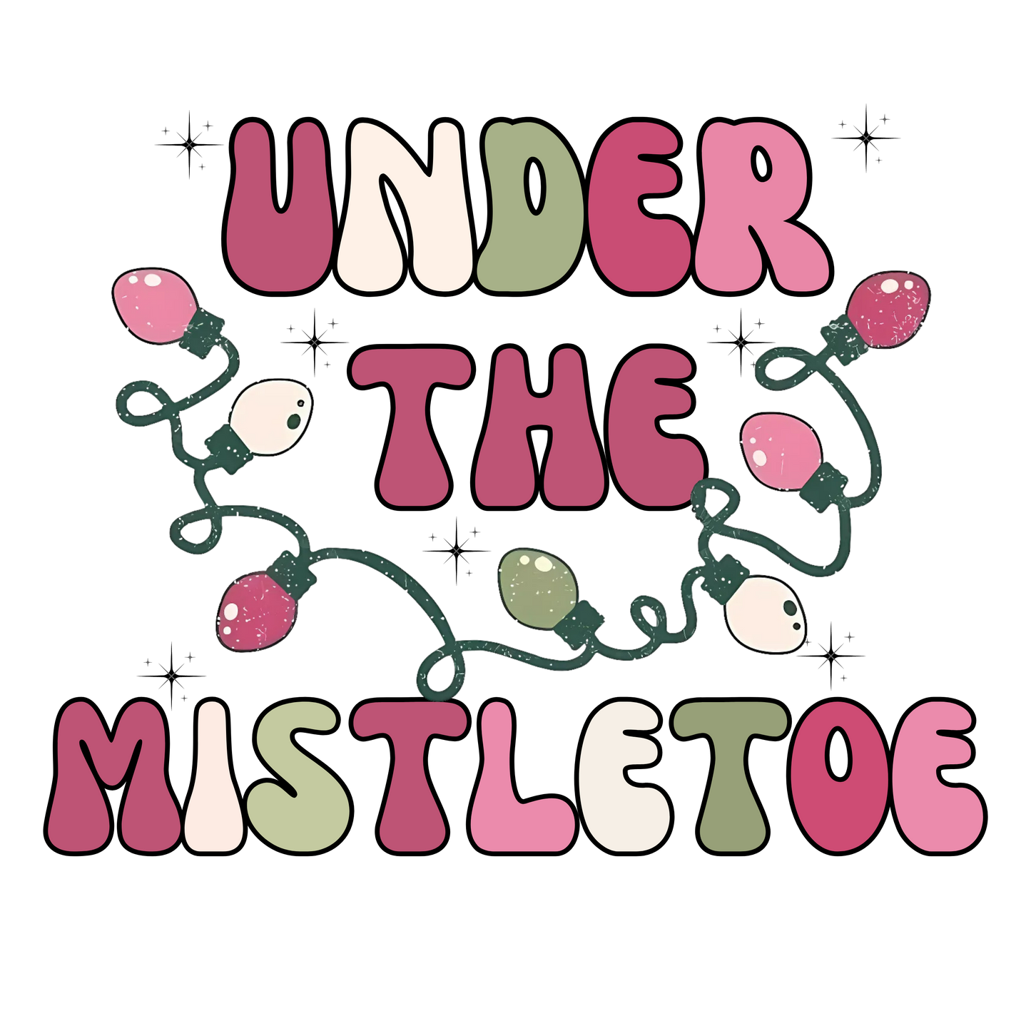 Bügelbild Under the Misteltoe
