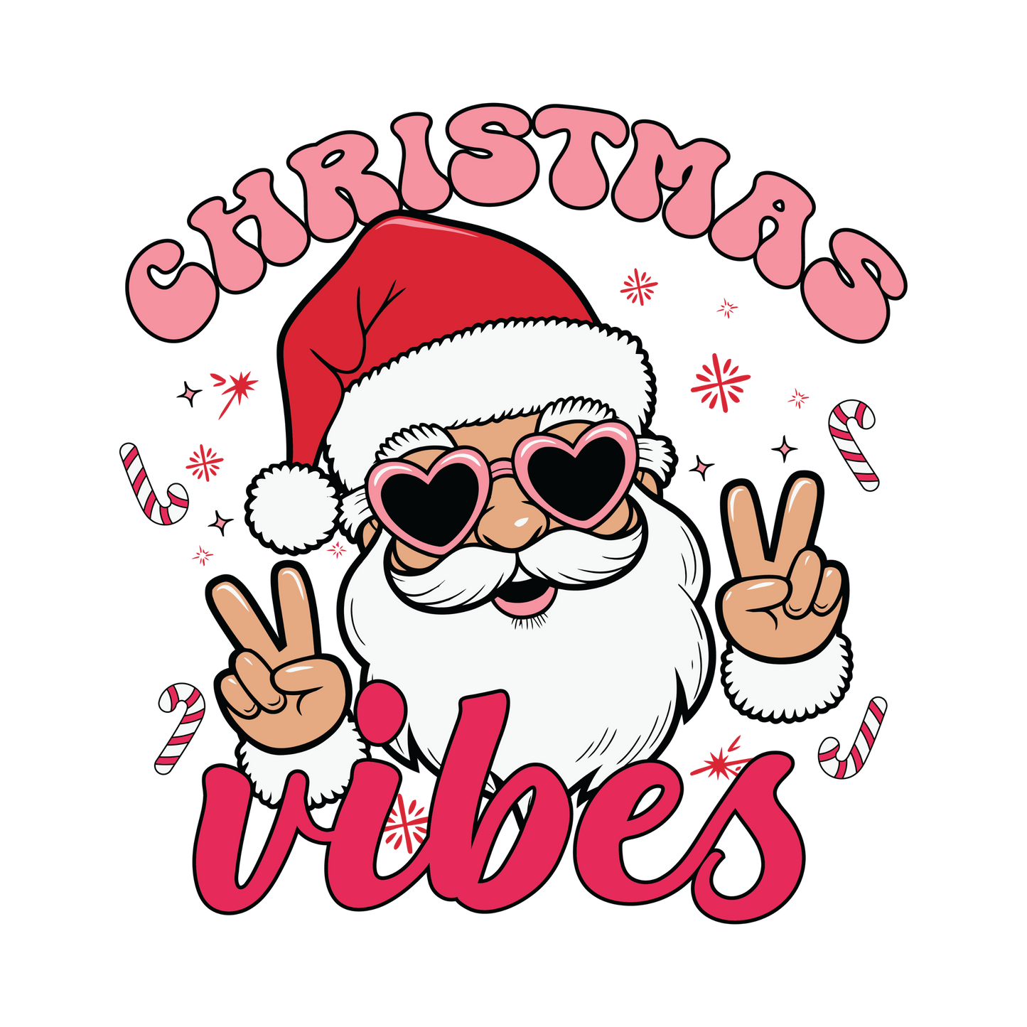 Bügelbild Christmas Vibes