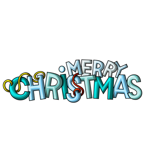 Bügelbild Merry Christmas