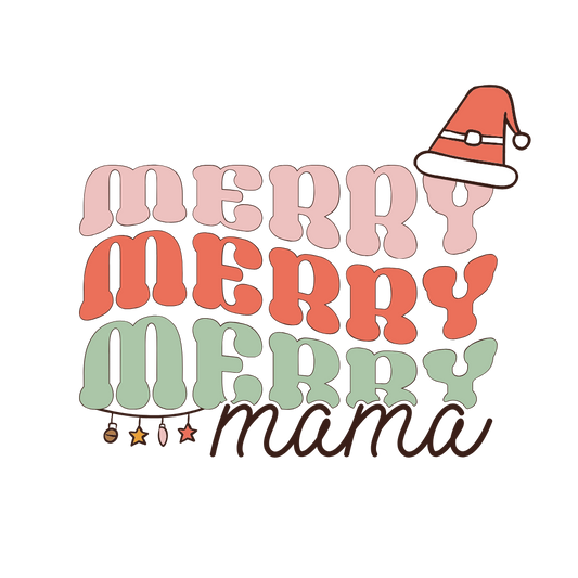 Bügelbild Merry Mama