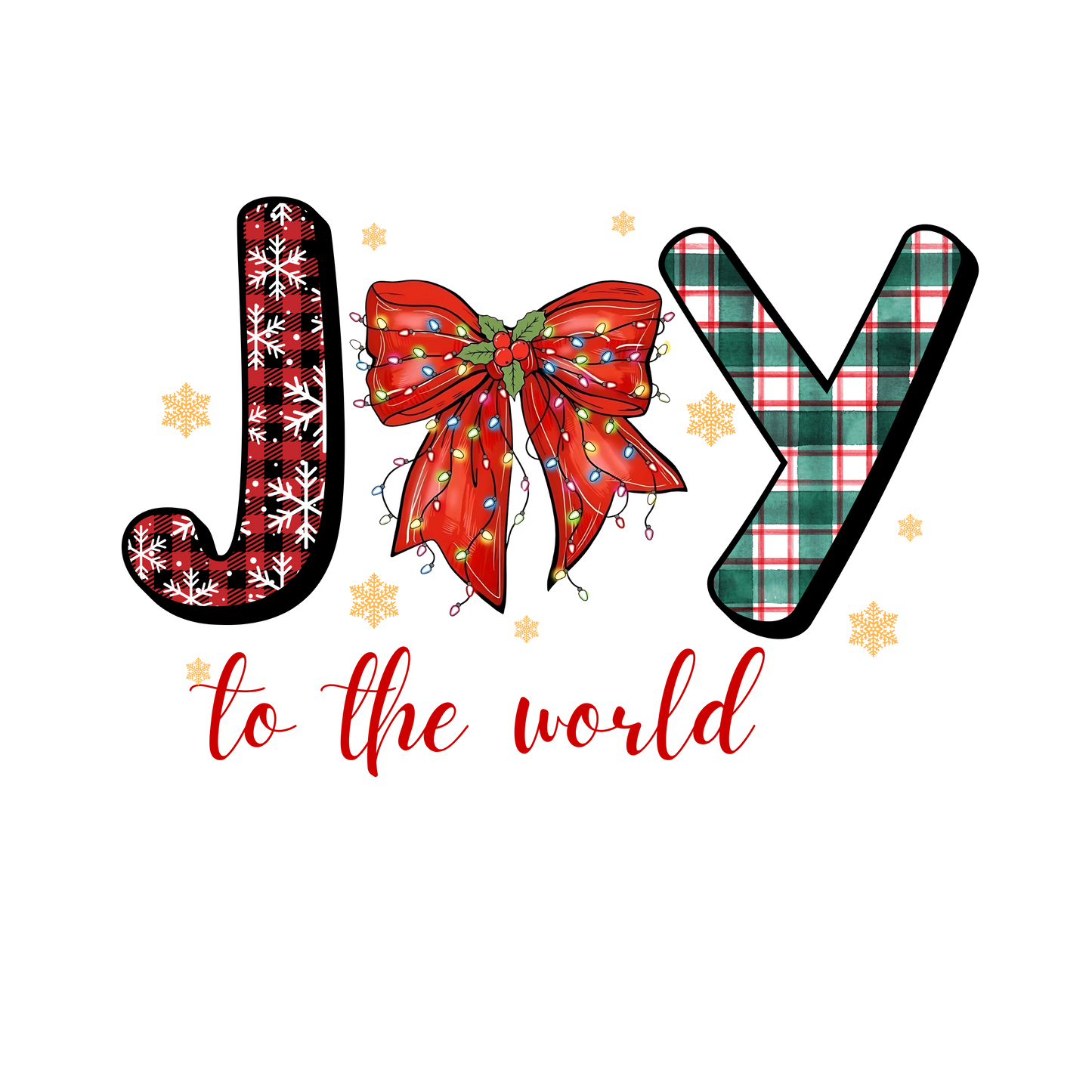 Bügelbild Joy to the world