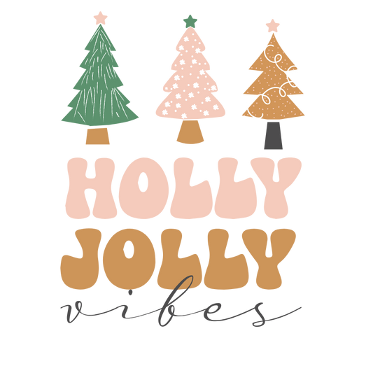 Bügelbild Holly Jolly Vibes