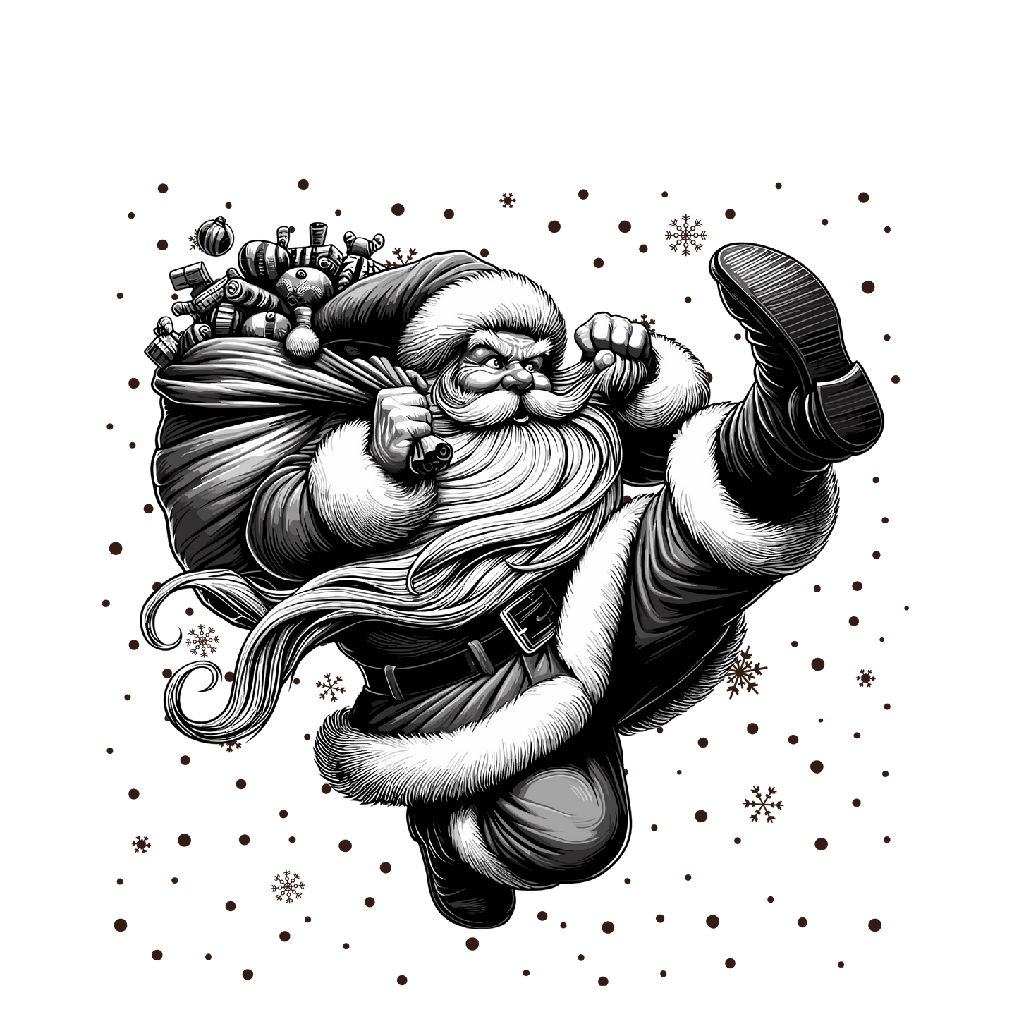 Bügelbild Weihnachtsmann