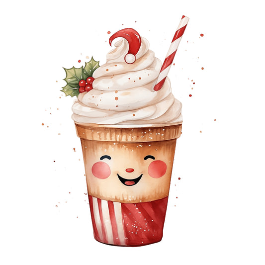 Bügelbild Christmas Milkshake