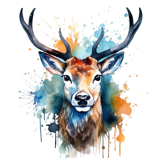 Bügelbild Hirsch