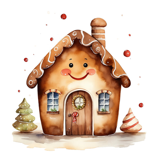 Bügelbild Lebkuchenhaus