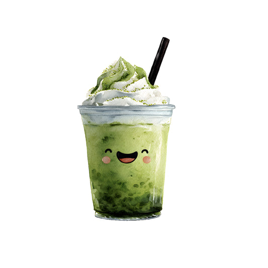 Bügelbild-Matcha