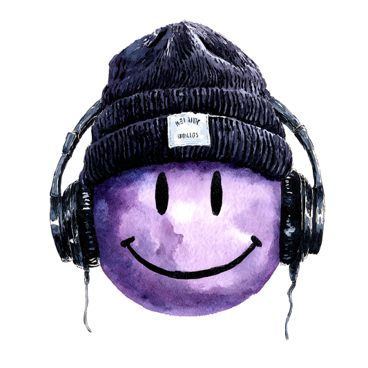 Bügelbild Smiley