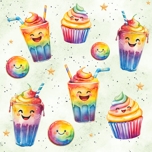 Rainbow Shake-grün aquarell