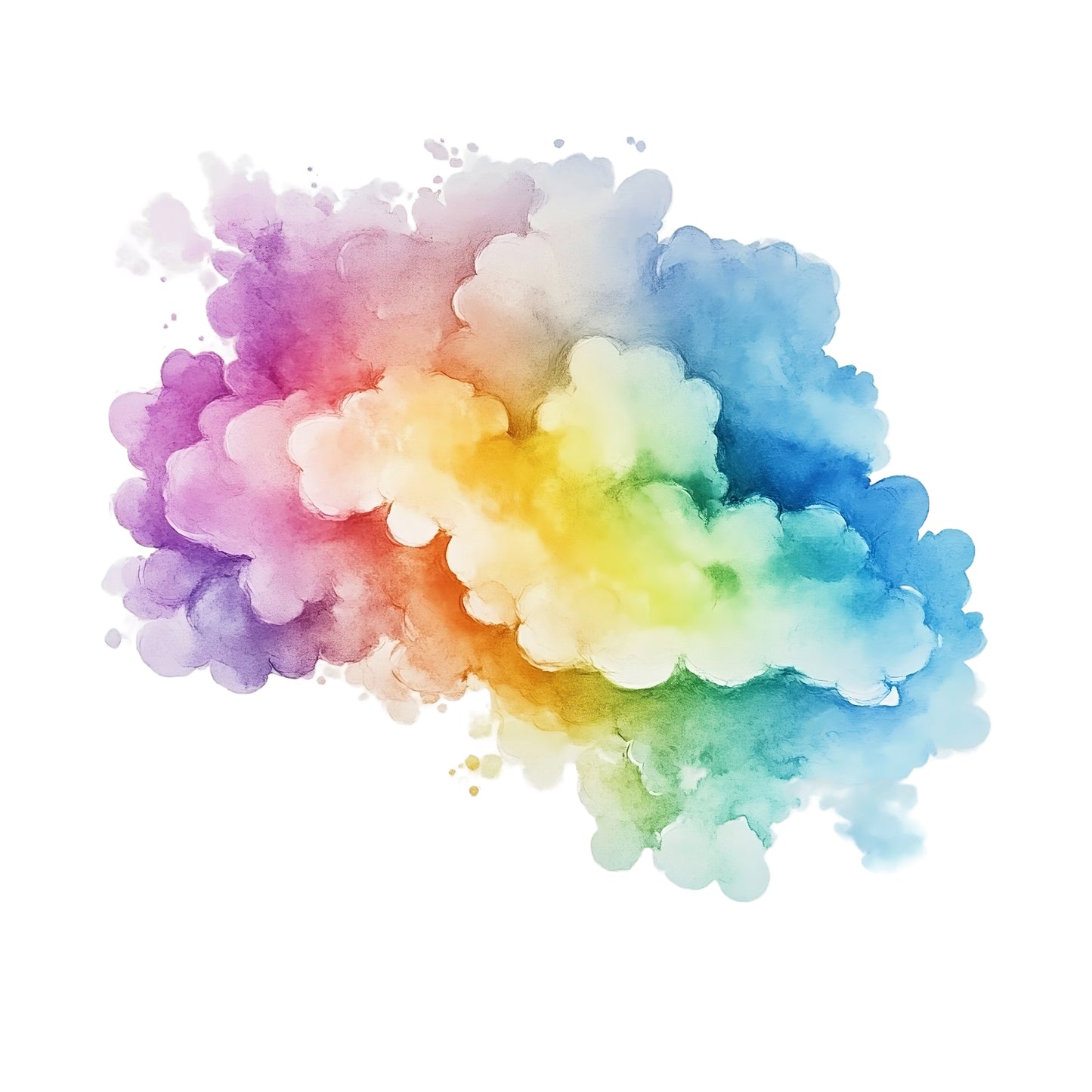Bügelbild Bunte Wolke
